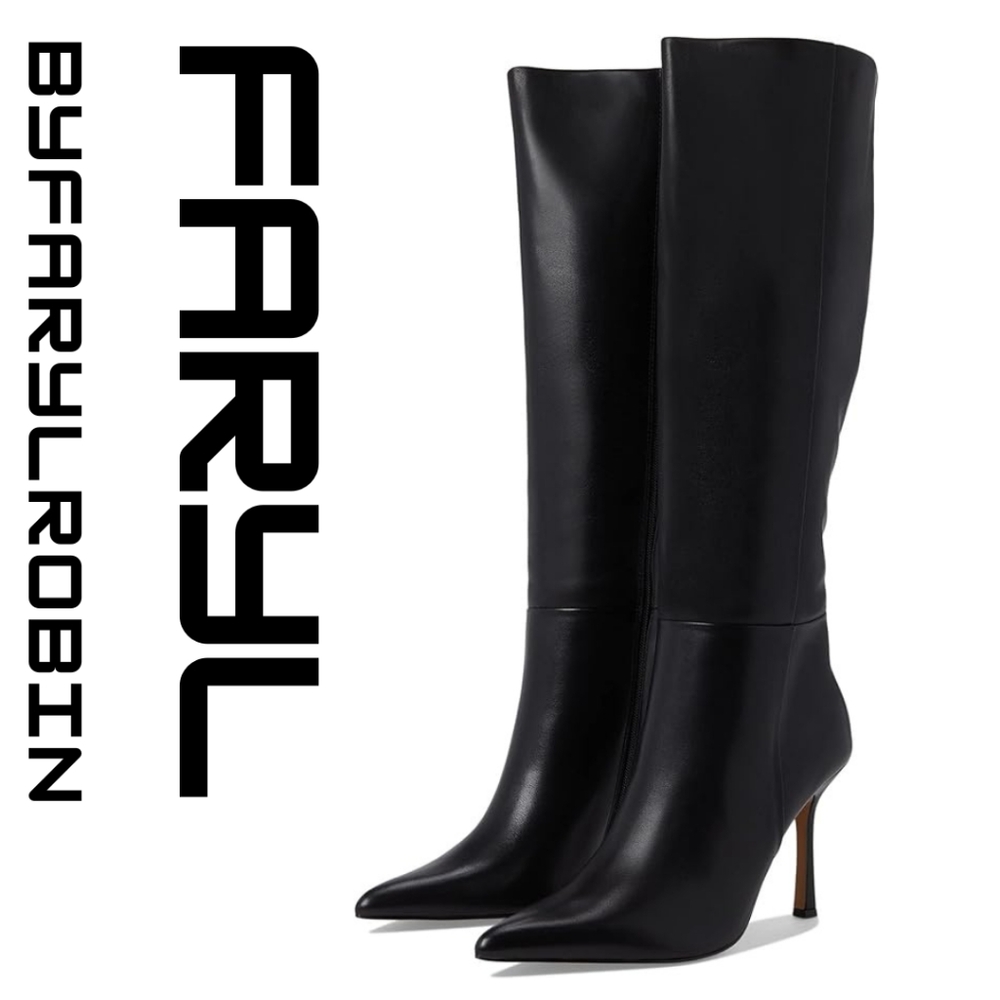 FARYL by Farylrobin Gael Black Leather Size 8 M